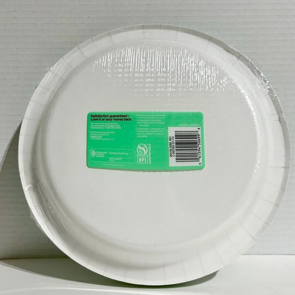 Target Up&up Heavy Duty 10” Paper Plates Limited 24ct Holiday Holly Berry NEW